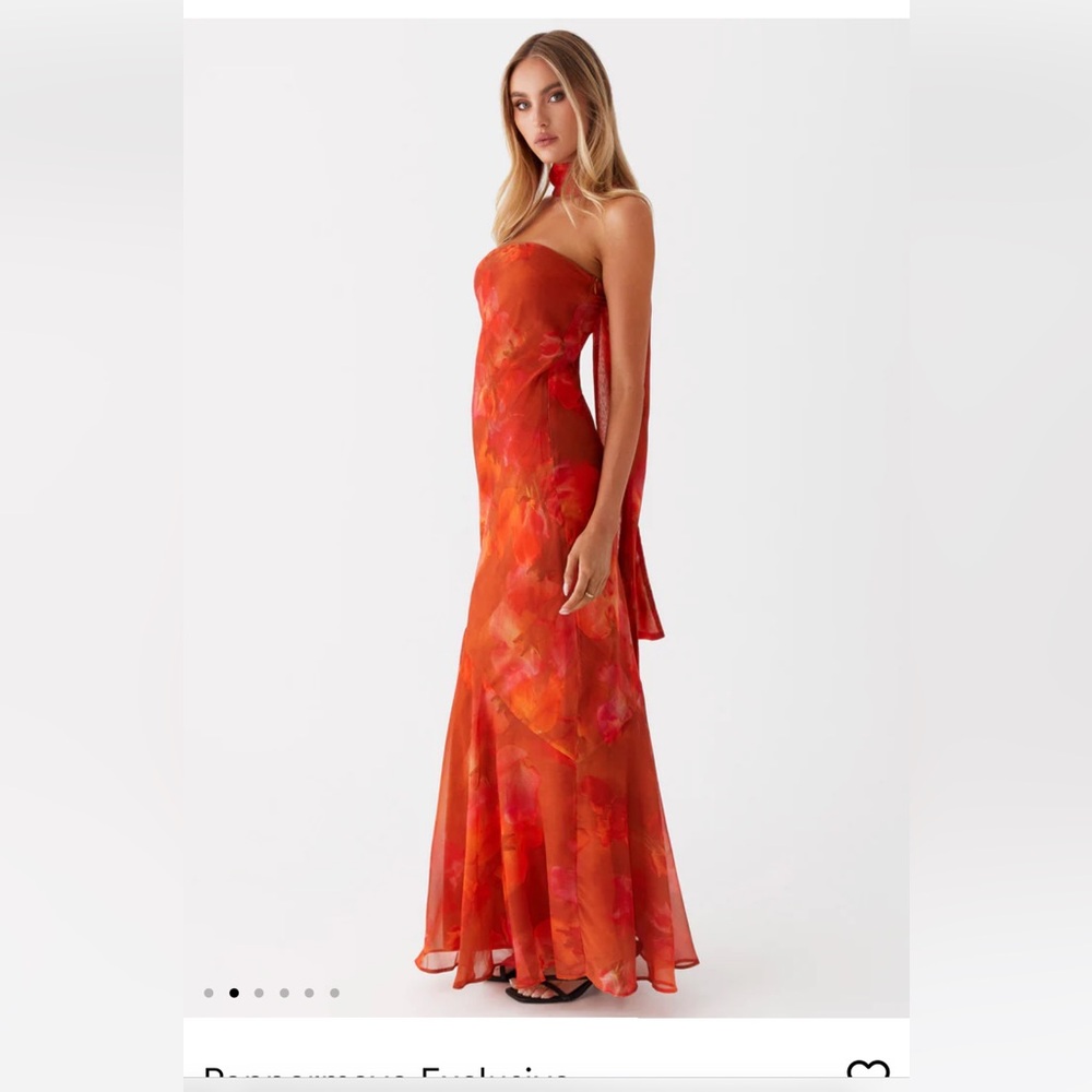 Peppermayo Exclusive - Under The Pagoda Maxi Dress - Amber - Picture 3 of 9